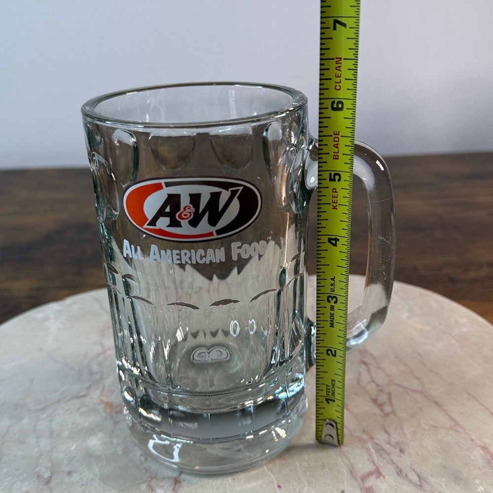 A&W Clear Glass Mug - Picture 2 of 5